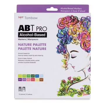 Tombow ABT PRO Alcohol Markers - Nature Palette, Set of 12