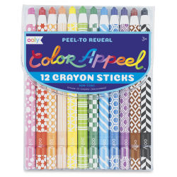 Ooly Color Appeel Crayons - Front of 12 pc package shown