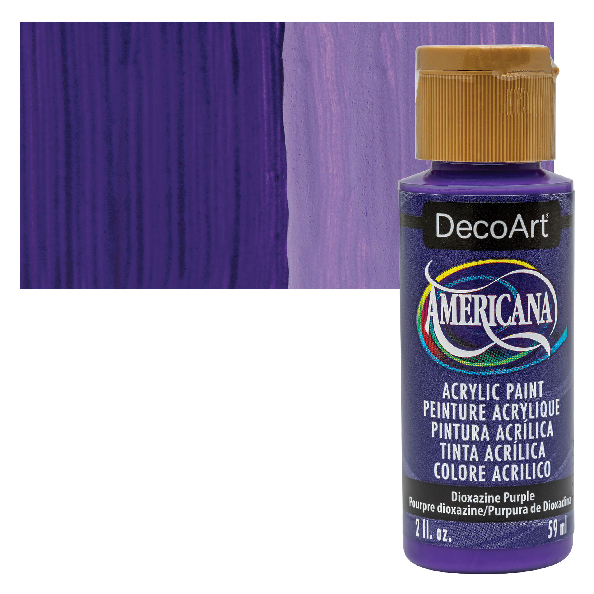 DecoArt Americana Acrylic Paint - Dioxazine Purple, 2 oz