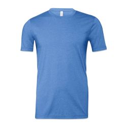 Bella Canvas Unisex T-shirt - Columbia Blue Heather, X-Large