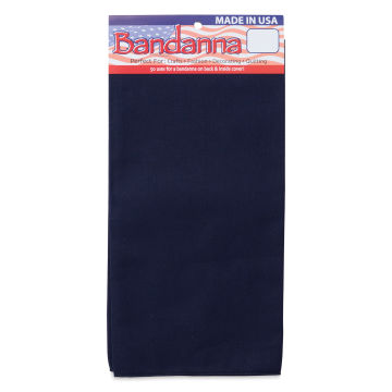 Carolina Creative Solid Bandana - Navy Blue, 22" x 22"