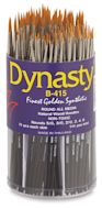 Dynasty Finest Golden Synthetic Round Brushes