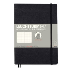 Leuchtturm1917 Dotted Softcover Notebook - Black, 5-3/4" x 8-1/4"