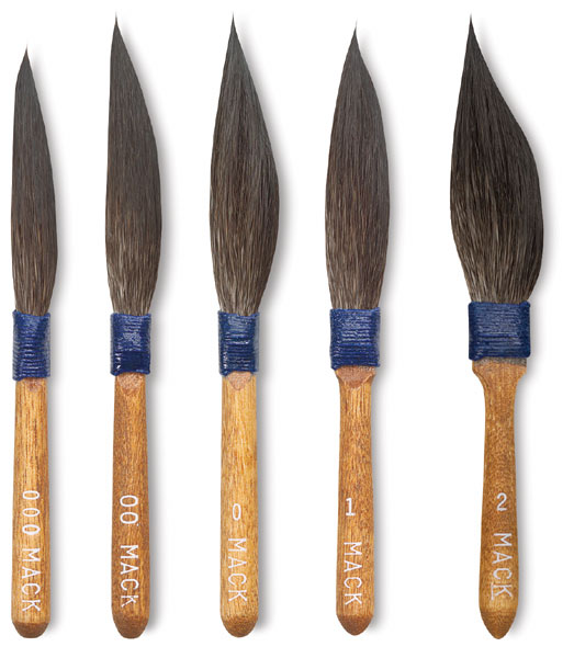 Professional Watercolor Paint Brushes Round Squirrel Hair Brush Art P –  AOOKMIYA