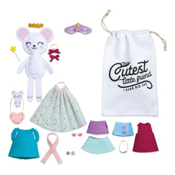 Craft-Tastic Make a Friend Kit - Mouse, contents laid out