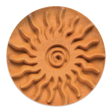 Open in modal - MKM Pottery Tools Round Stamp - SCL-004, Spiral Sun, Large