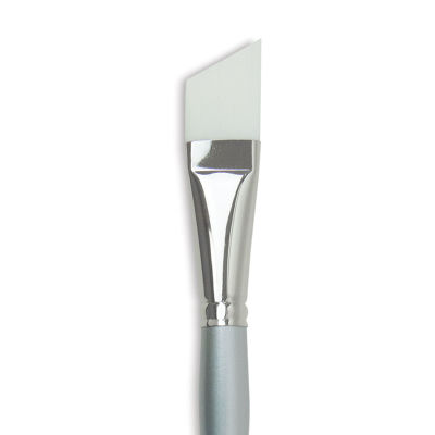 Silver Brush Silverwhite Synthetic Brush - Angular, Short Handle, 1" (close-up)