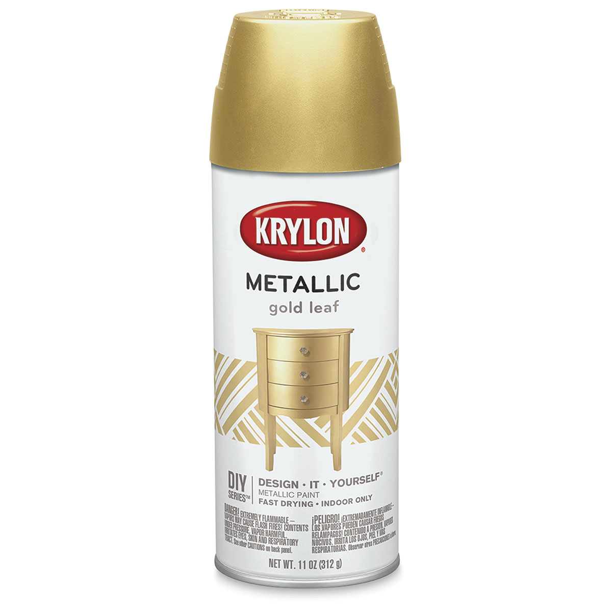 Krylon K02201007 11 oz Spray Paint, Metallic Gold Leaf 