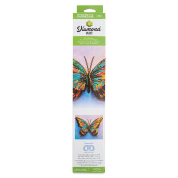 Leisure Arts Diamond Painting Kit - Watercolor Butterfly, front of the packaging