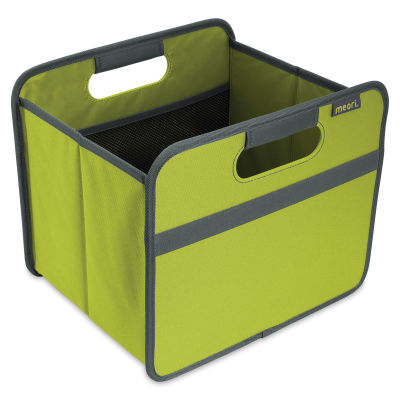 Meori Foldable Boxes - Small Spring Green Folding box shown open