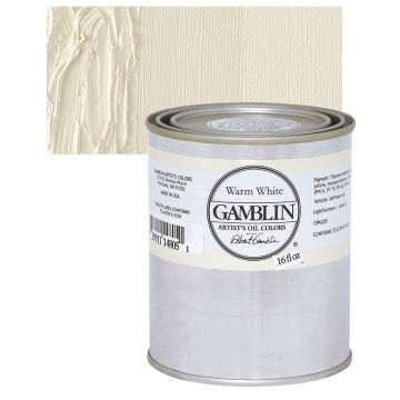 Gamblin Artists' Oil Color - Warm White, 16 oz can