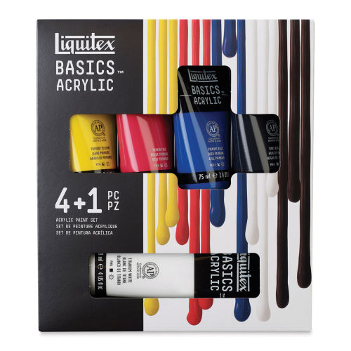 Liquitex Acrylic Color Set, 6-Colors, Metallic and Iridescent at