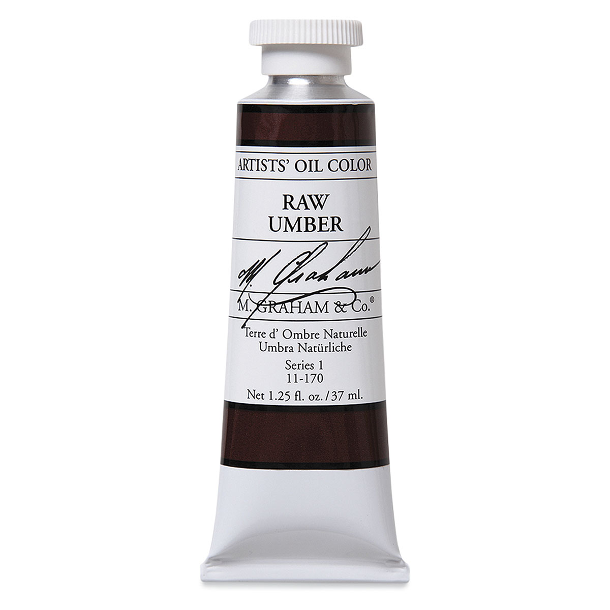 M. Graham Artists' Oil Color - Raw Umber, 37 ml tube