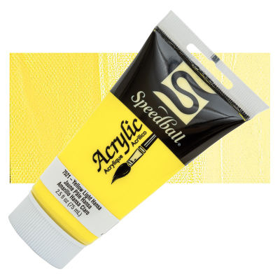 Speedball Acrylics - Yellow Light Hansa, 2.5 oz tube