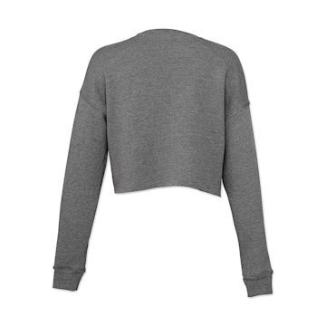 Open in modal - Bella Canvas Cropped Crew Fleece - Deep Heather, X-Large