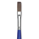 Blick Scholastic Red Sable Brush - Flat, Long Handle, Size 10