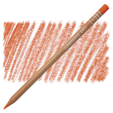 Caran d'Ache Luminance Colored Pencil - Dark Cadmium Orange Hue