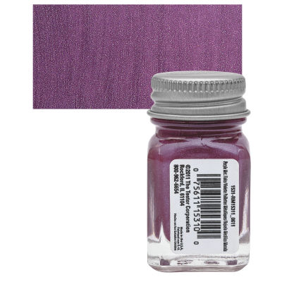 Testors Enamel Paint - Purple Metal Flake, 1/4 oz bottle
