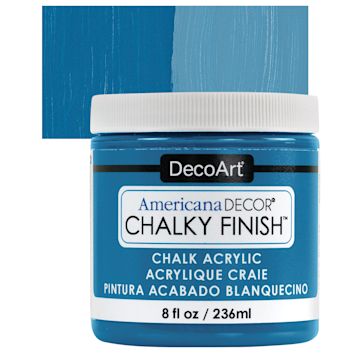 Open in modal - DecoArt Americana Decor Chalky Finish Paint - Legacy, 8 oz jar and swatch
