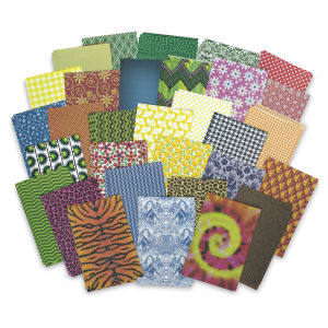 Roylco All Kinds of Fabric Paper - 5-1/2" x 8-1/2", 200 Sheets