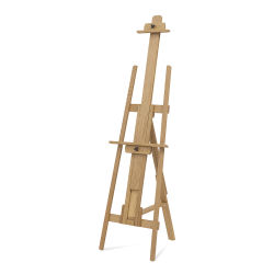 American Easel Lyre - Slightly Angled view of standing Easel with mast extended