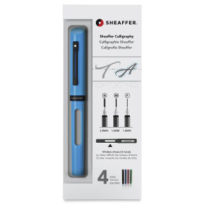 Sheaffer Viewpoint Calligraphy Pens - Front view of Mini Kit package listing contents