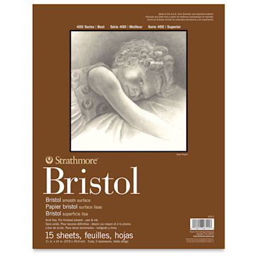 Open in modal - Strathmore Bristol Pad - 11" x 14", Smooth, front cover