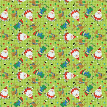 Open in modal - Hav-A-Hank Novelty Bandana - Santa and Elf, 22" W x 22" L