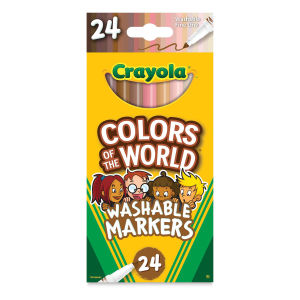 Crayola Colors of the World Washable Fine Line Markers - Set of 24
