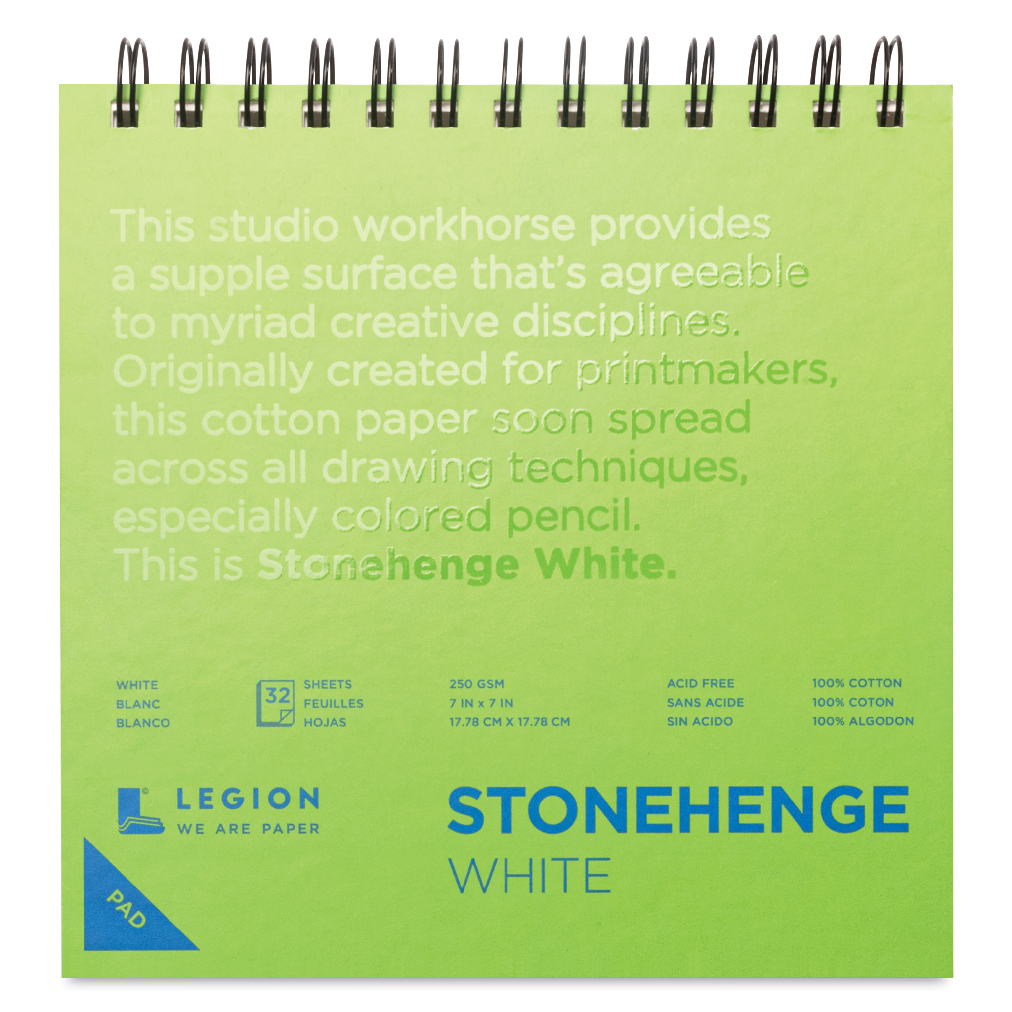 Legion Stonehenge Drawing Paper Pad - 18 x 24, White, 15 Sheets