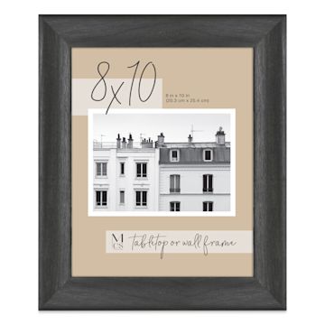 Open in modal - MCS Classic Edge Frame - 8" x 10", Black, with Easel Back