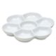 Richeson Flower Porcelain Mixing Tray - 7 Wells
