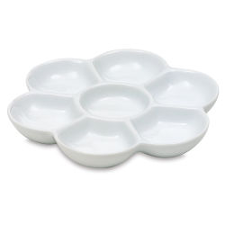 Richeson Flower Porcelain Mixing Tray - 7 Wells