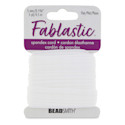 Fablastic Flat Stretch Cord - White, mm W x L