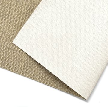 Open in modal - Claessens Linen Canvas Roll - 82" x 5-1/2 yd, Universal Primed, No. 109, Medium Texture, close-up of canvas