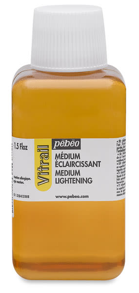 Open in modal - Pebeo Vitrail Paint - Lightener Medium 250 ml bottle shown