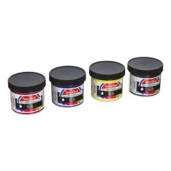Speedball Permanent Acrylic Screen Printing Starter Set - Set of 4 4 oz jars shown