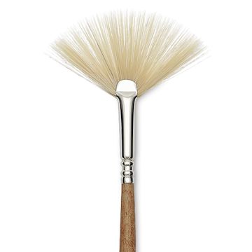 Open in modal - Escoda Futura Synthetic Bristle Brush - Series 5430, Fan, Size 2, Long Handle, close-up