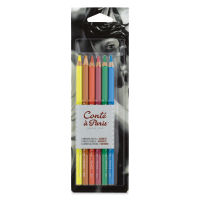 Keep Smiling Pack of 12 Soft Pastel Pencils - Diqqa