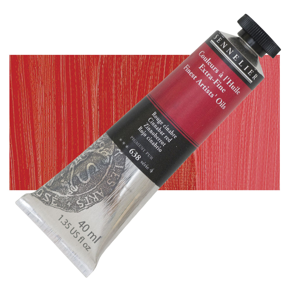 Sennelier Artists Oil Color Cinnabar Red 40ml Tube