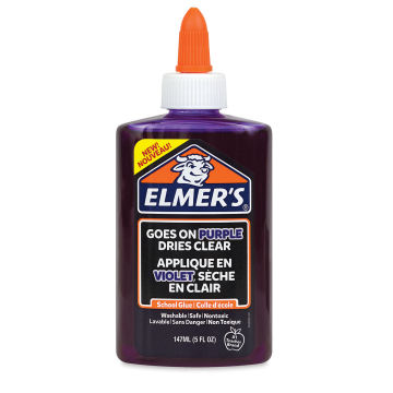 Elmer's Disappearing Purple School Glue - Front view of bottle
