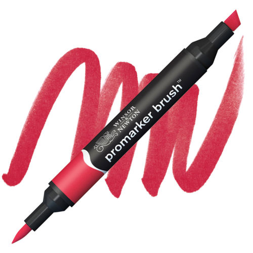 Winsor & Newton Promarker Brush Marker - Berry Red