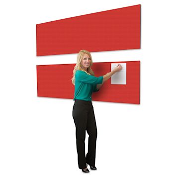 Open in modal - Screenflex Acoustical Panel - 90" x 22", Primary Red