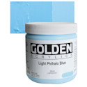 Golden Heavy Body Artist Acrylics - Light Phthalo Blue, 16 oz