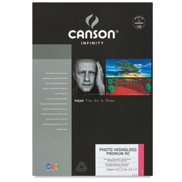 Canson Infinity Photo HighGloss Premium Resin Coated Art Paper - Front of package shown