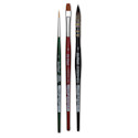 Da Vinci Botanical Art Synthetic Watercolor Brushes - Set of 3