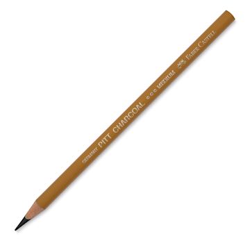 Open in modal - Faber-Castell Pitt Monochrome Wax-Free Pencils - Medium grade pencil at angle