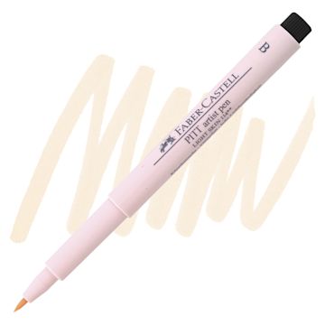 Open in modal - Faber-Castell Pitt Artist Pen - Pale Pink, Brush Nib pen and swatch
