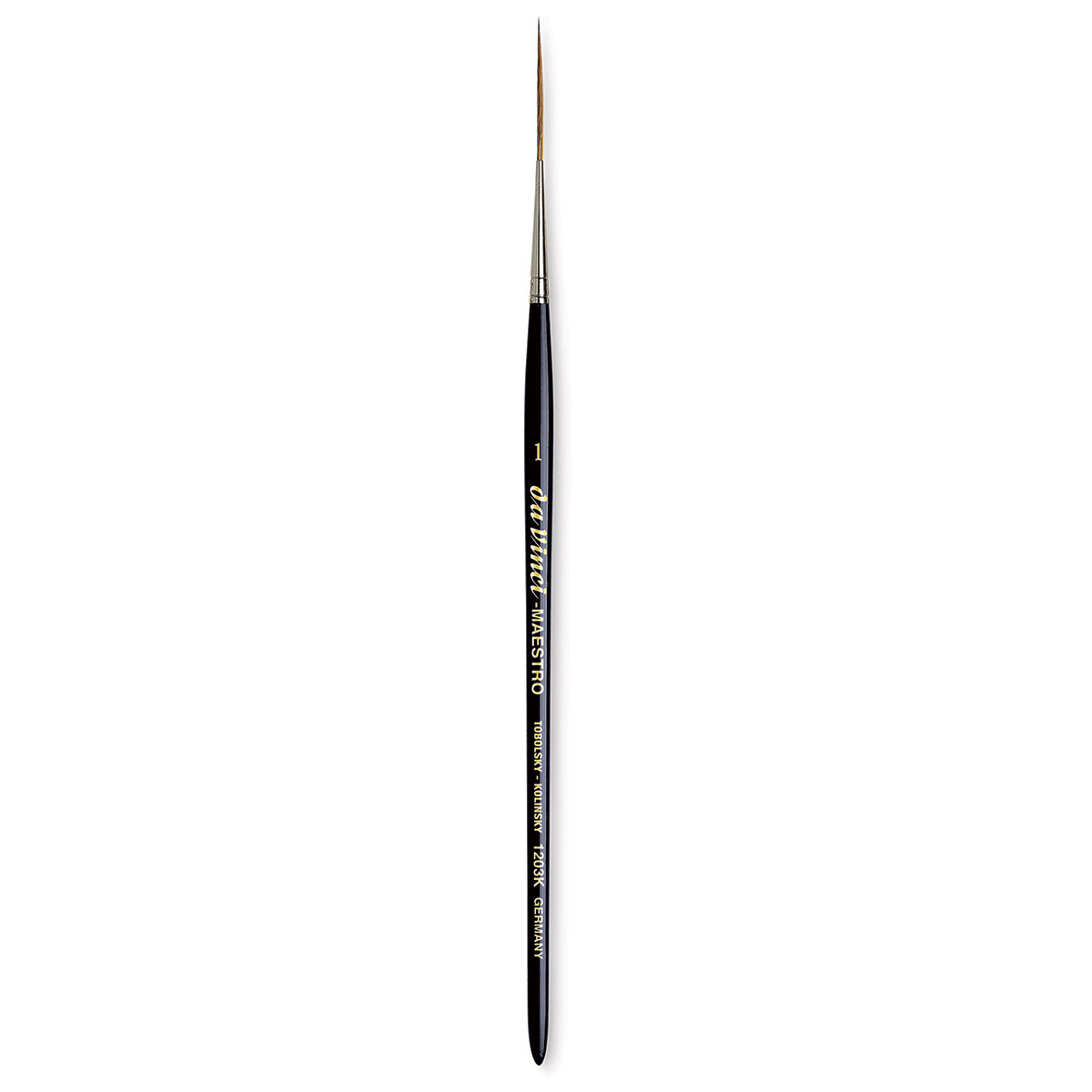 Da Vinci Maestro Kolinsky Brush - Long Liner, Short Handle, Size 1