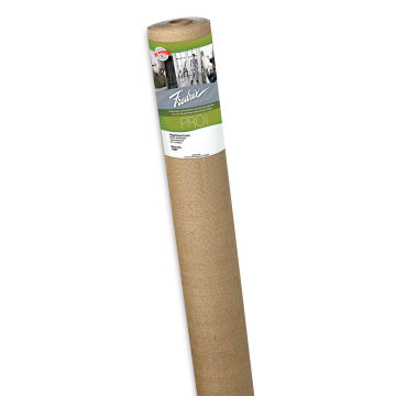 Fredrix Style 183 Unprimed Linen Canvas Roll - Canvas roll upright with label
